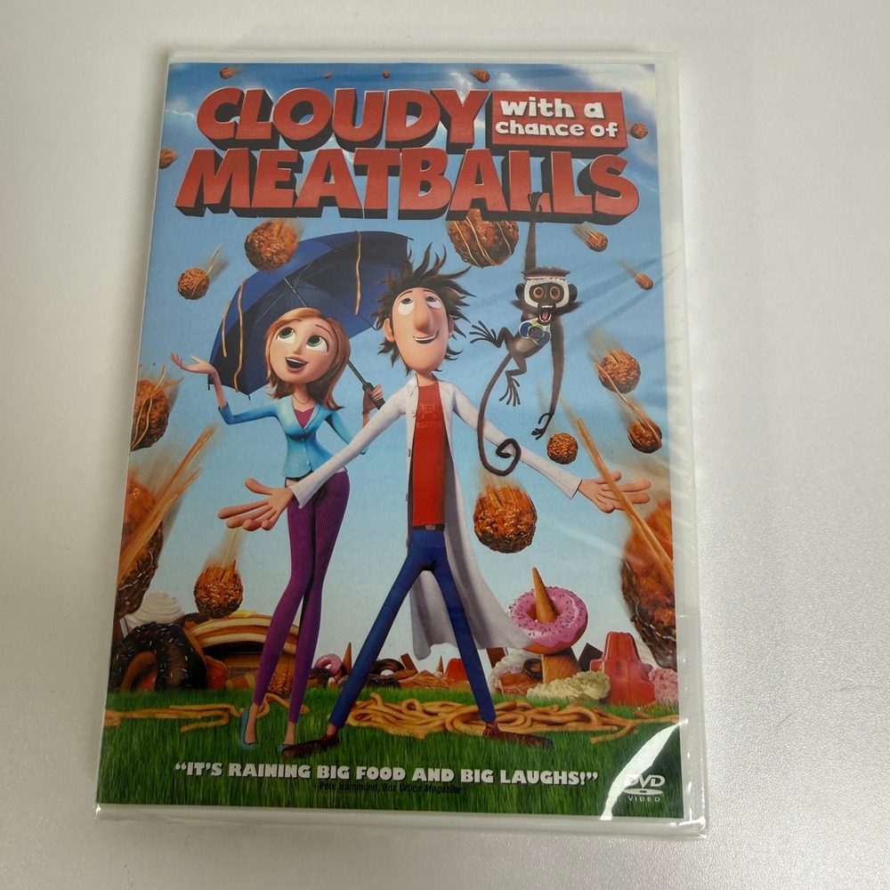 Sony Cloudy with a Chance of Meatballs DVD Kids PG Movie Bill Hader New Sealed